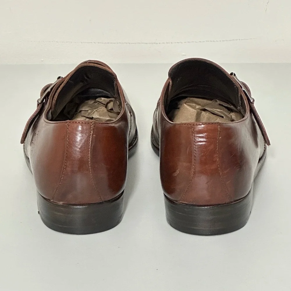 To Boot NY Adam Derrick Mens Shoes 10 Brown Leather Single Monk Strap Classic